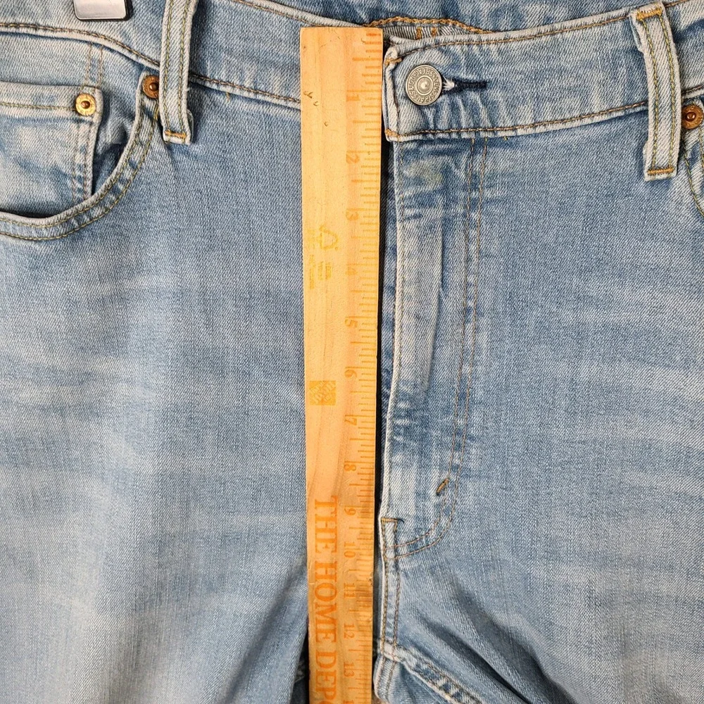 Levis 514 Jeans Mens 40x30 (40x27) Blue‎ Straight Fit Denim Cotton Light Wash
